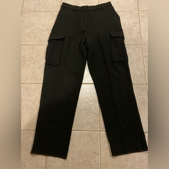 L.L. Bean Pants - L.L. Bean Heavy Wool Blend Hunter Green Cargo Field Pants Size 12 Workwear